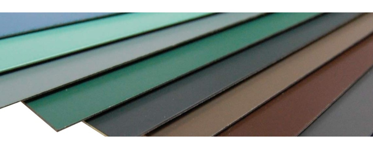 Blechplatte lackiert